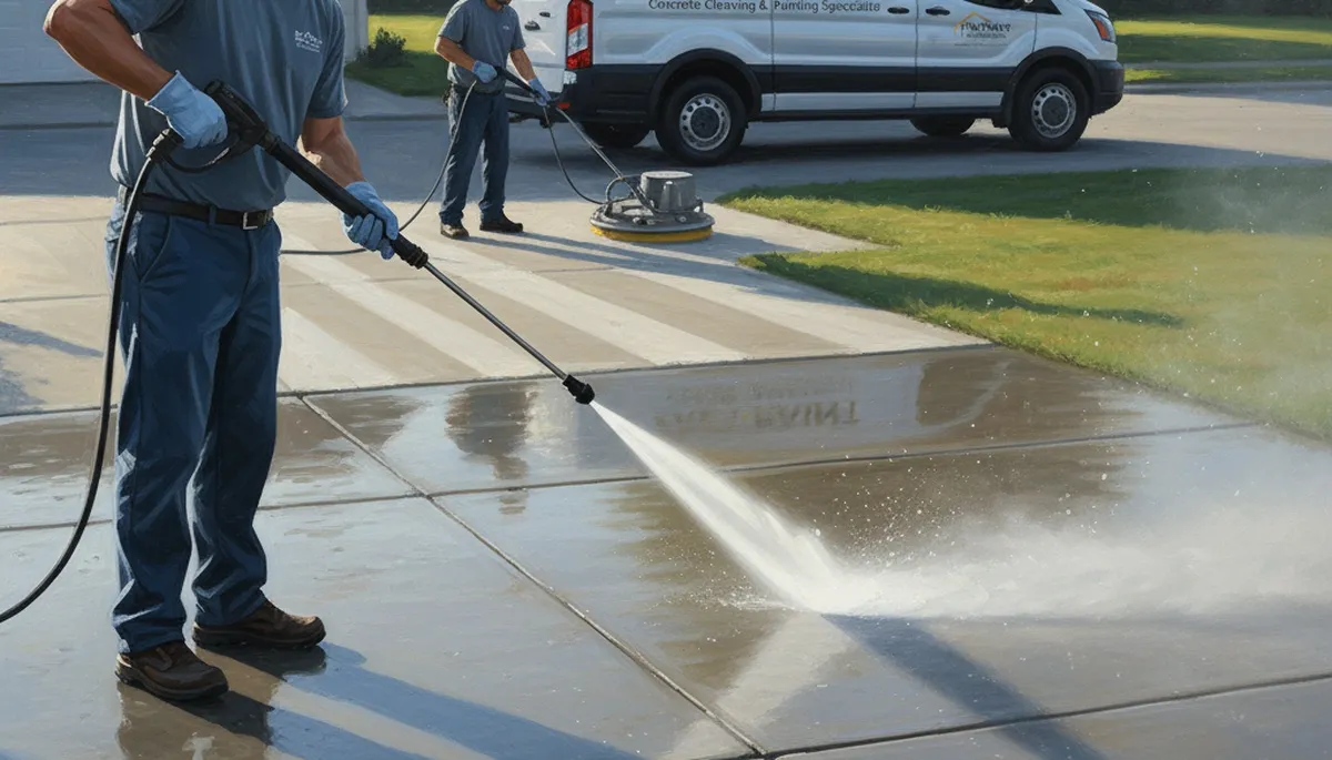 Concrete pressure cleaning service in Fort Collins, CO for driveways, patios, and sidewalks