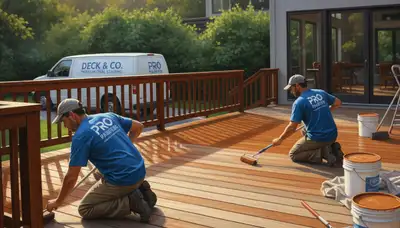 Fort Collins, CO deck staining service to protect and enhance a wood deck