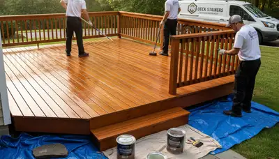 Fort Collins, CO deck staining by Fort Collins Paint Pros for durable wood protection and curb appeal