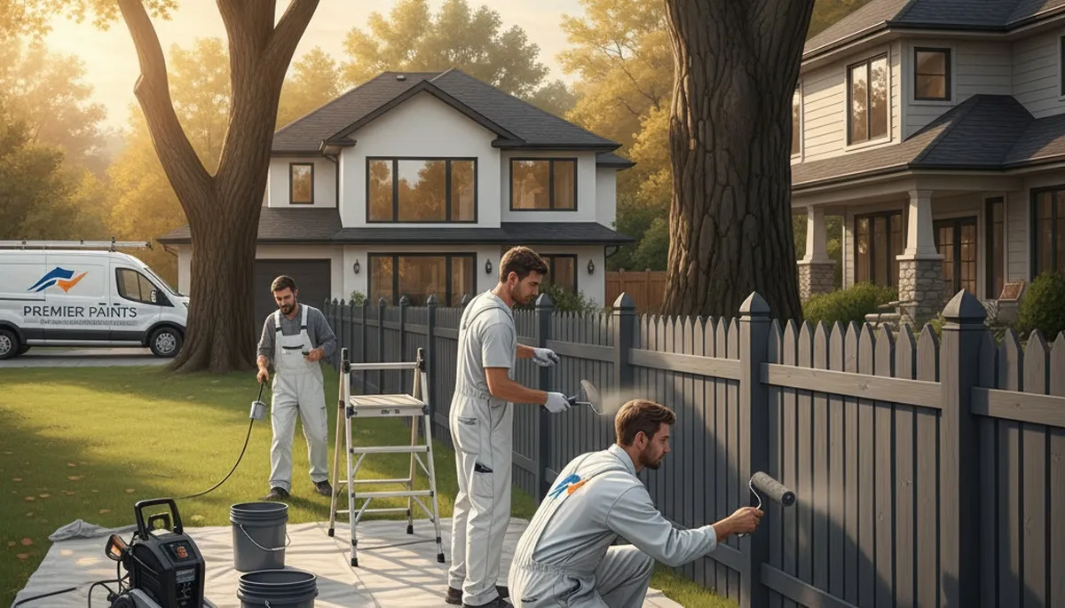 Fence painting in Fort Collins, CO by Fort Collins Paint Pros protects wood from UV, snow, and wind