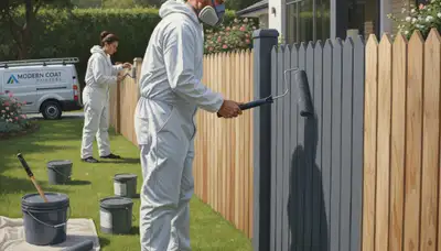 Fence painting in Fort Collins, CO by Fort Collins Paint Pros for durable wood fence protection