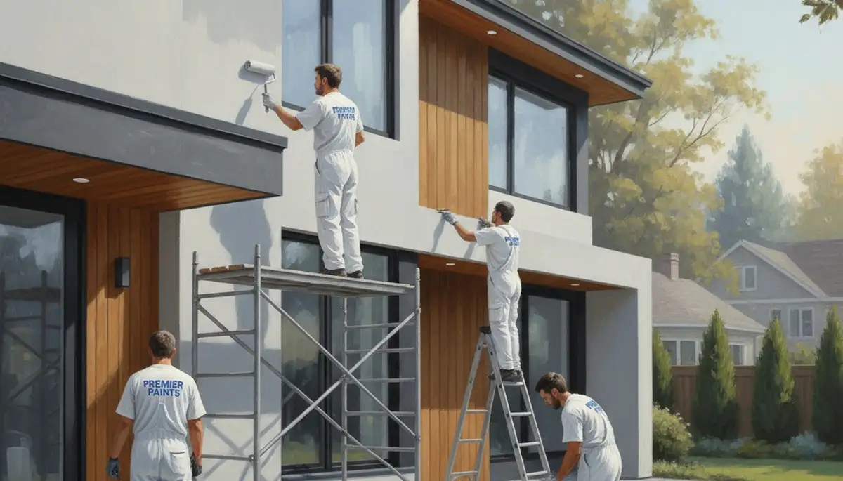 Fort Collins, CO house painting crew painting exterior siding for weather protection and curb appeal