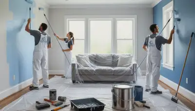 Fort Collins, CO interior house painting by professional painters for a residential home interior