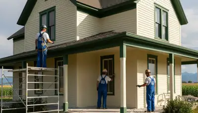 Painting services in Fort Collins, CO by professional painters at a residential property